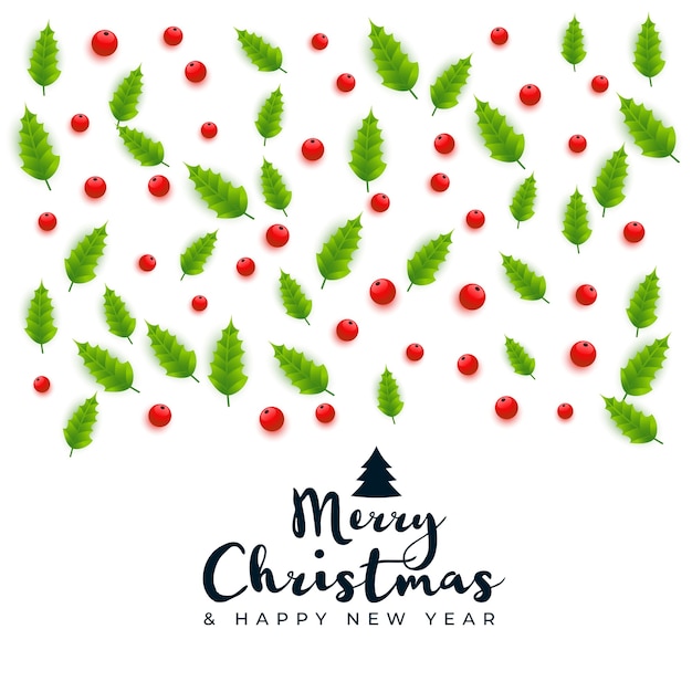 Frohe Weihnachten Grußkarte dekorativen Design Hintergrund