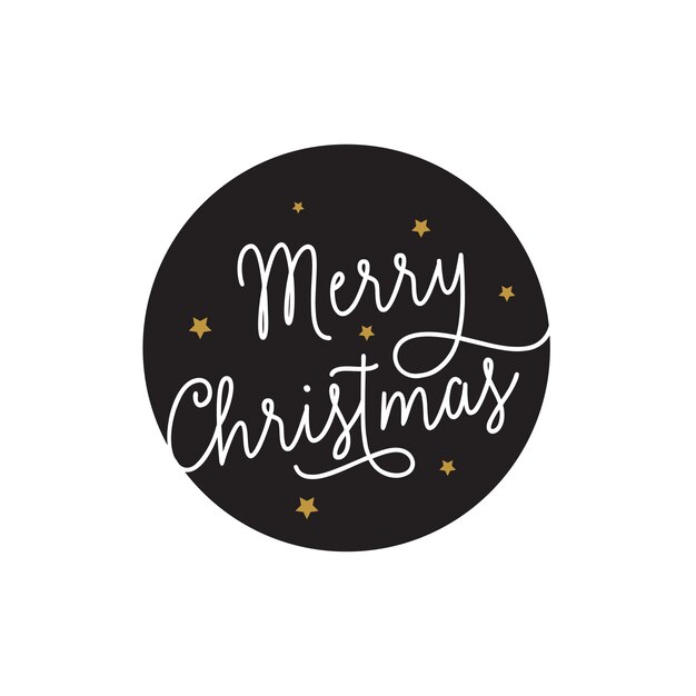 Frohe Weihnachten Inschrift im Kreis