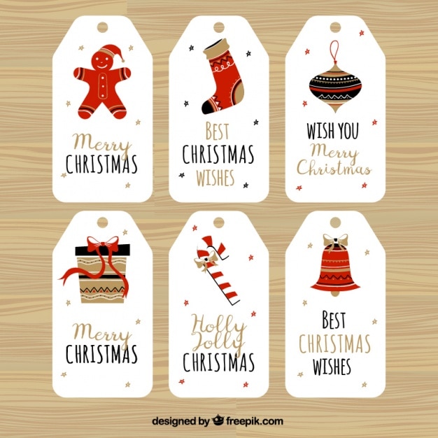 Frohe Weihnachten mit sechs super Etiketten