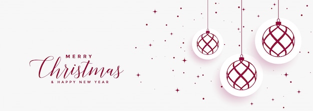 Frohe weihnachten und ein gutes neues jahr banner