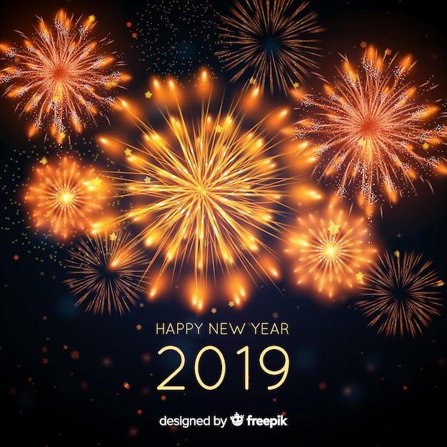 Frohes neues Jahr 2019 Hintergrund