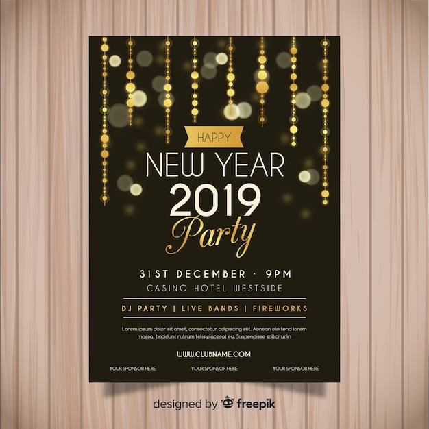 Frohes neues Jahr 2019 Poster