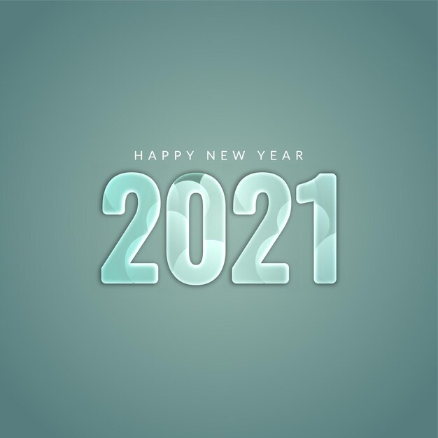 Frohes neues Jahr 2021 moderner stilvoller Hintergrund