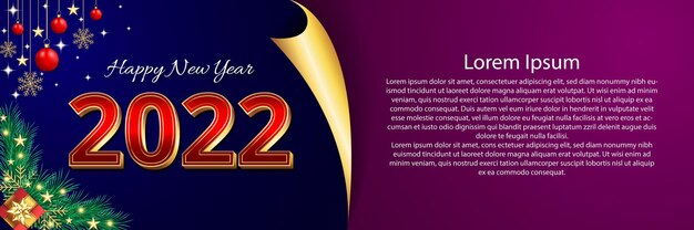 Frohe weihnachten und ein glückliches neues jahr 2022 red bold text
