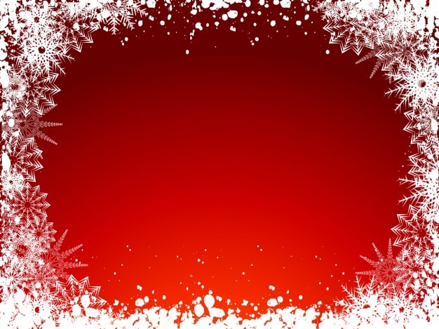 Kostenloser Vektor frozen red christmas background