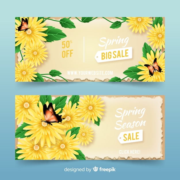 Frühling verkauf banner