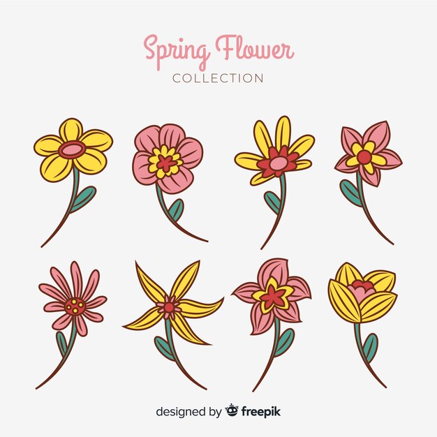 Frühlingsblumen-sammlung