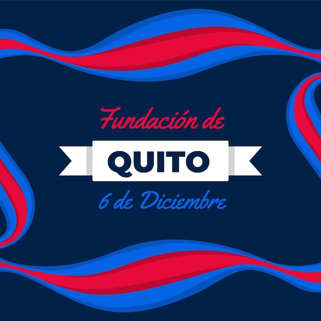 Kostenloser Vektor fundacion de quito-konzept