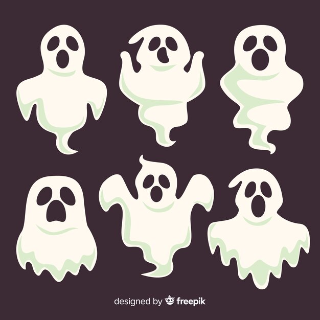 Furchtsamer Satz Halloween-Geister