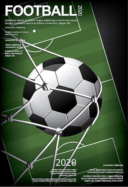 Fußball fußball poster vestor illustration