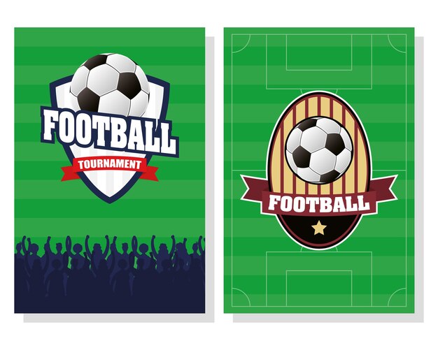 Fussball Fussballspiel Turnier Flyer Broschure Vorlage Kostenlose Vektor