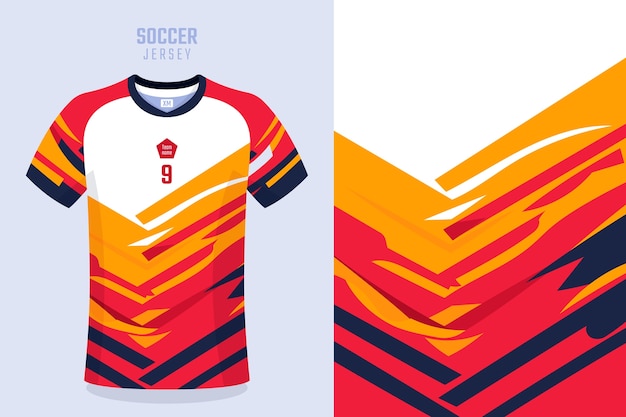 Kostenloser Vektor fußball trikot muster design