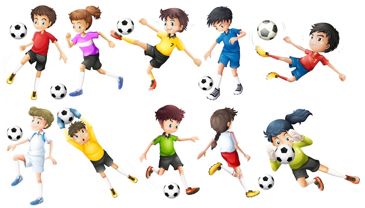 Kostenlose Vektor fußballspieler