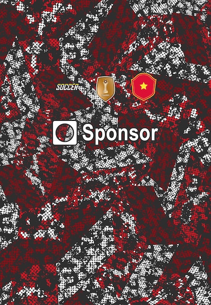 Kostenloser Vektor fußballtrikot-design für sublimation