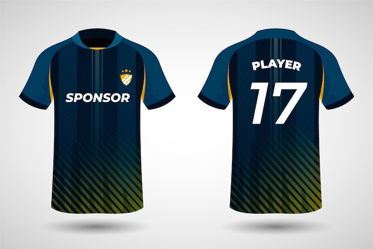 Kostenlose Vektor fußballuniform-konzept