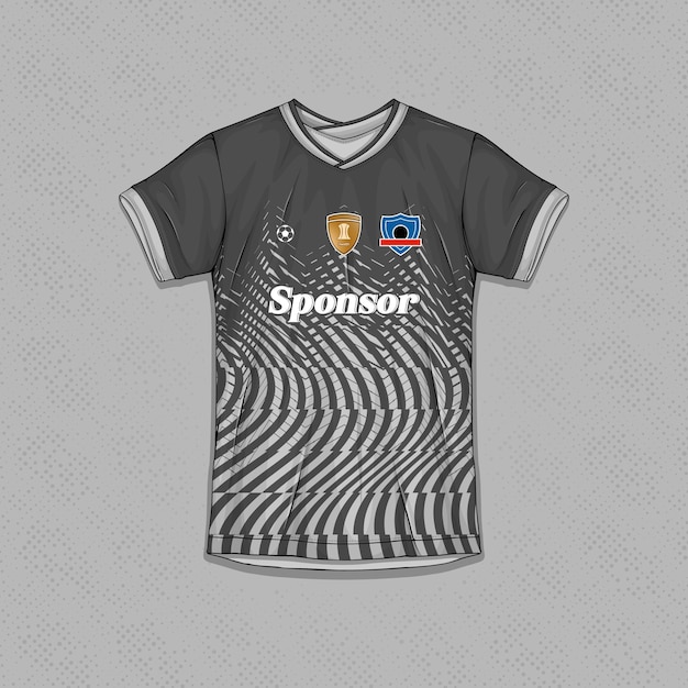 Kostenloser Vektor fußballuniform vektorgrafiken sublimation sportbekleidung designs