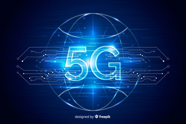 Futuristische Technologie des Hintergrundes 5g