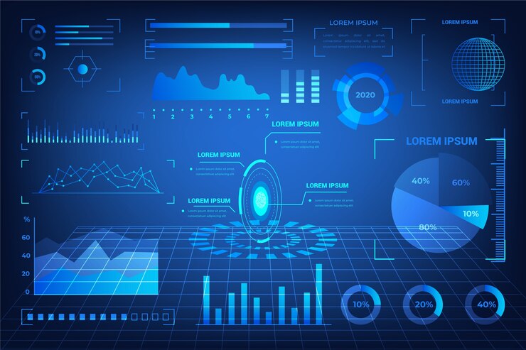 Kostenlose Vektor futuristische technologie infografik