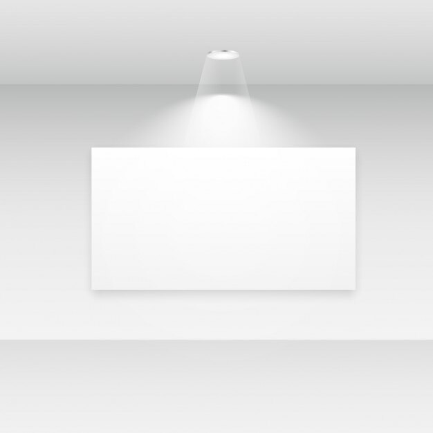 Galerie Interieur mit leeren Rahmen