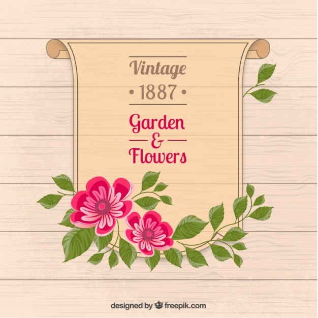 Garten und blumen plakat