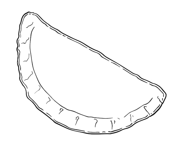 Gebratener cheburek-kuchen mit fleisch oder anderer füllung