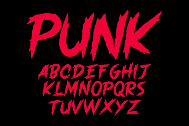 gebrochenes Stein-Alphabet-Stil
