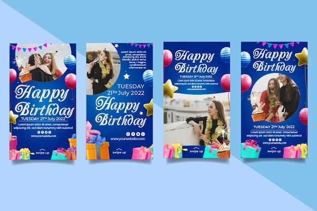 Geburtstag Instagram Geschichten Vorlage