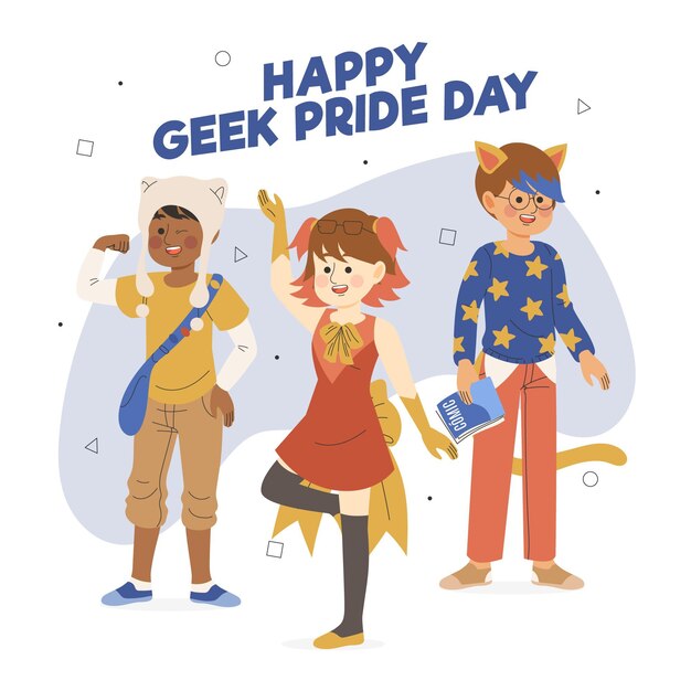 Geek pride day konzept