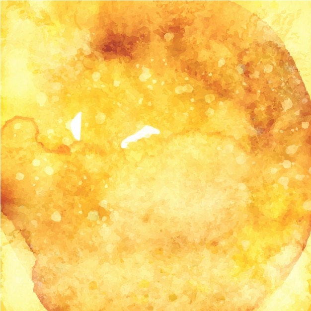 Kostenlose Vektor gelb aquarell-hintergrund