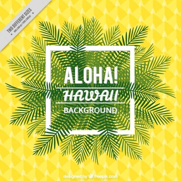 Gelb und grün hawaii bakcground