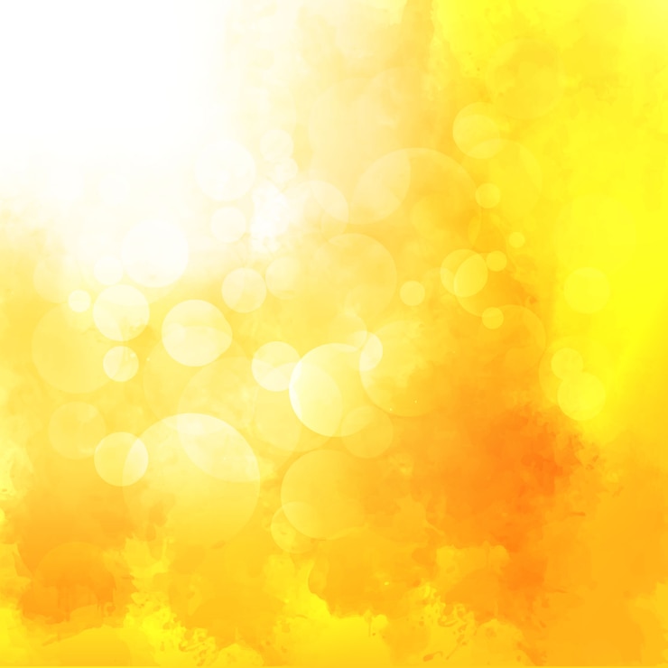 Kostenlose Vektor gelber aquarellhintergrund