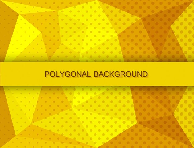 Gelber polygonaler Hintergrund