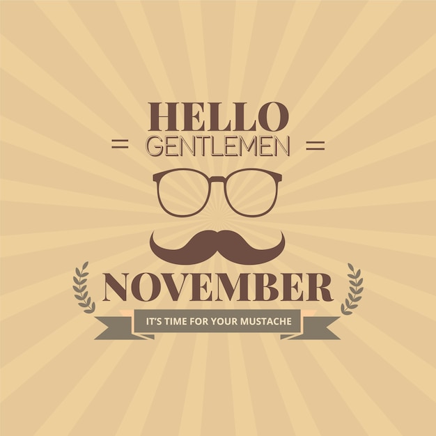 Gentlemen movember plakat