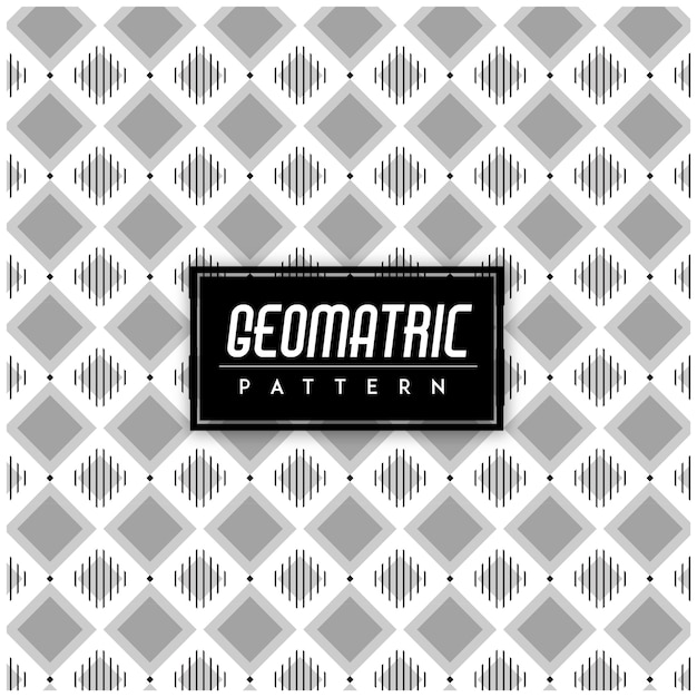 Geomatric nahtloser Muster-Schwarzweiss-Hintergrund