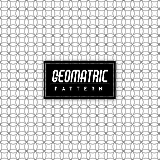 Geomatric nahtloser muster-schwarzweiss-hintergrund