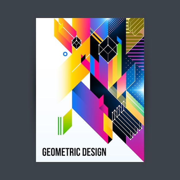 Geometrische broschüre design