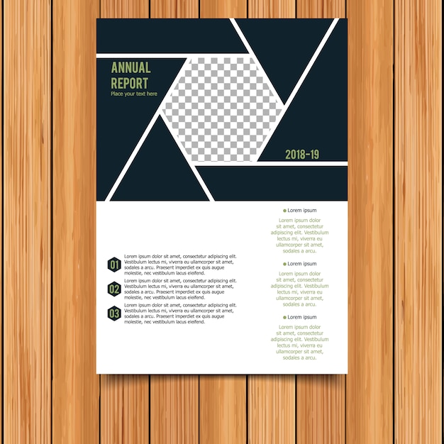 Kostenloser Vektor geometrische business broschüre vorlage