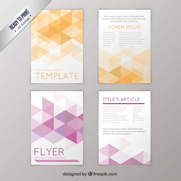 Geometrische flyer pack