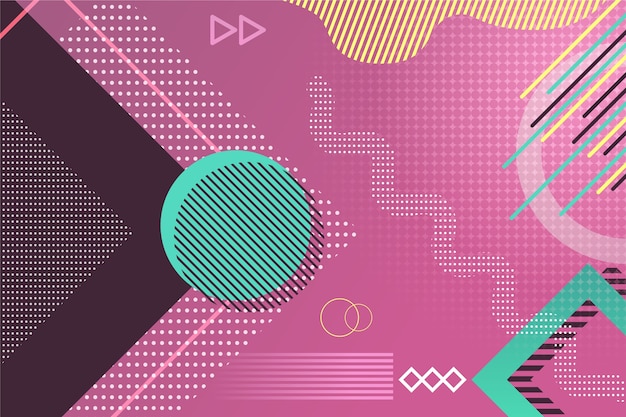 Geometrische Formen Hintergrund im flachen Design