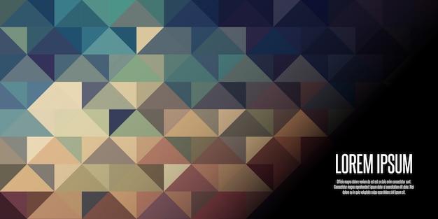 Geometrische Low-Poly-Banner