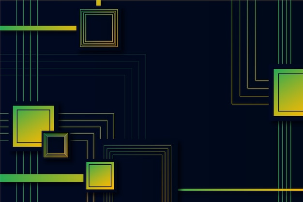 Geometrische verlaufsformen auf dunklem hintergrund