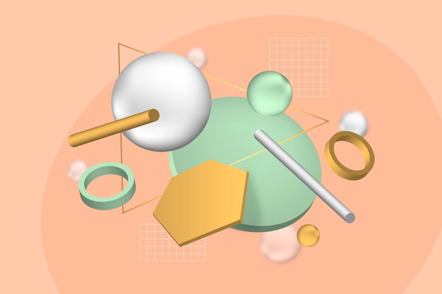 Geometrischer Hintergrund 3d