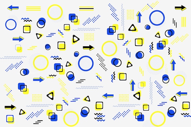 Geometrischer Modellhintergrund im flachen Design
