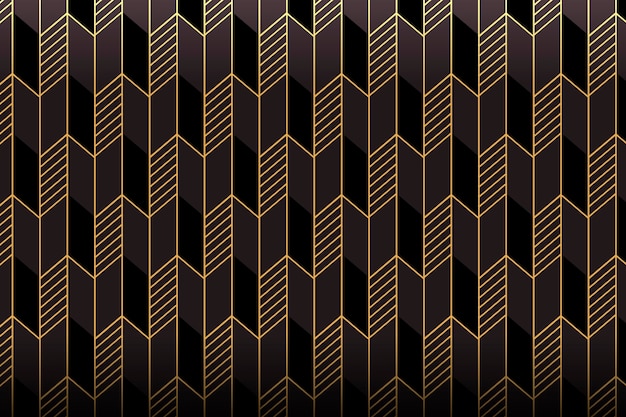 Geometrisches Art-Deco-Muster mit Farbverlauf