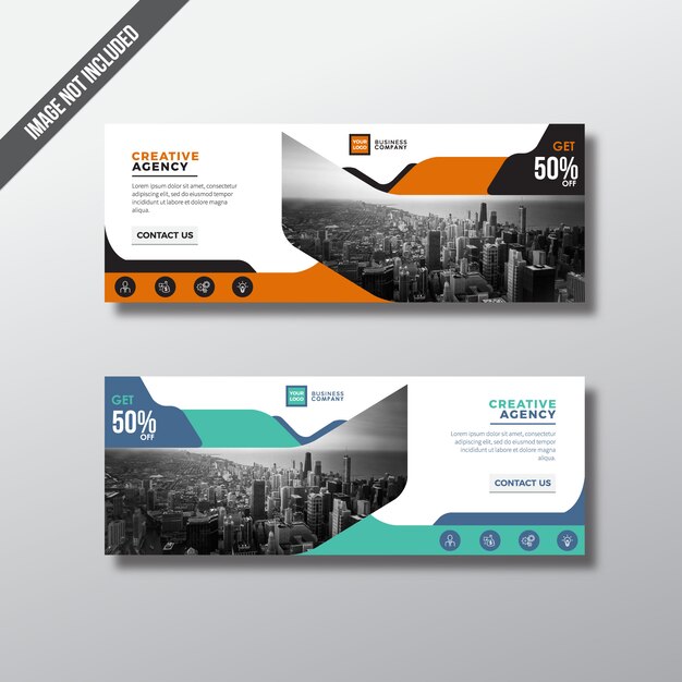 Geometrisches business-banner