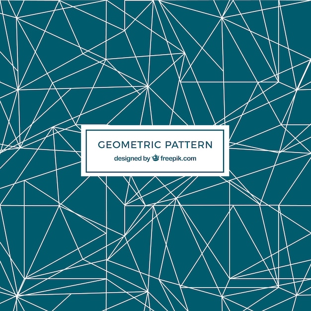 Kostenloser Vektor geometrisches grünes muster mit linien