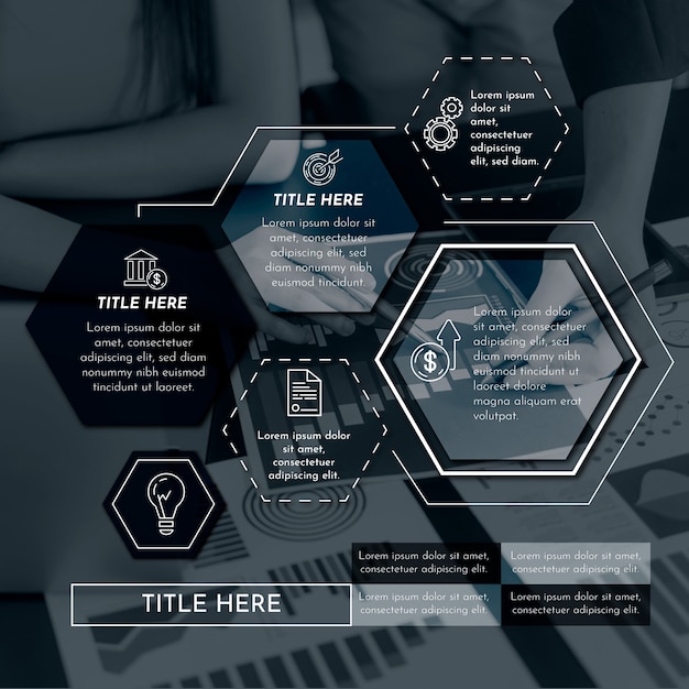 Geschäft Infografik mit Bild