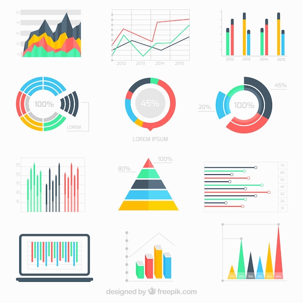 Kostenloser Vektor geschäftsdaten infografik