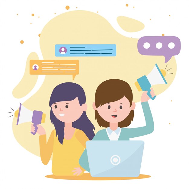 Weltkugelleute Rede Sprudelt Social Media Premium Vektor