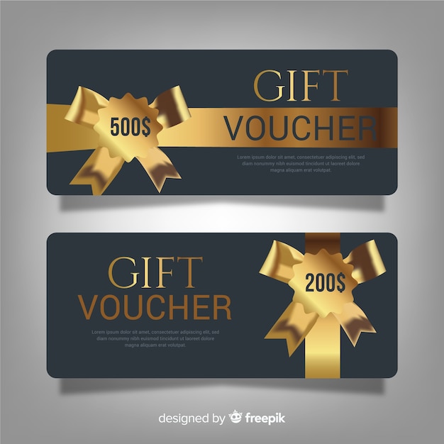 Geschenkgutscheinvorlage im modernen Stil